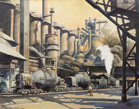 Hans Josef Zimmer | Steam engine at a factory | MutualArt