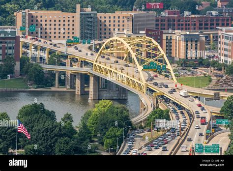 Fort Duquesne Bridge, Pittsburgh Stock Photo - Alamy