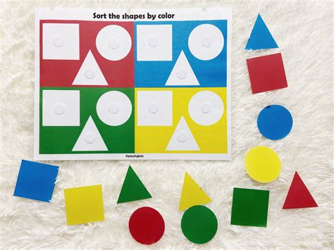 Colors and Shapes Sorting in 2021 | Shape sorting activities, Business for kids, Color sorting ...