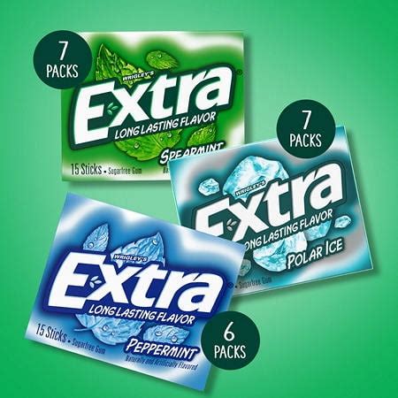 Extra Sugar-Free Gum Variety Box (15 ct., 20 pks.) - Walmart.com