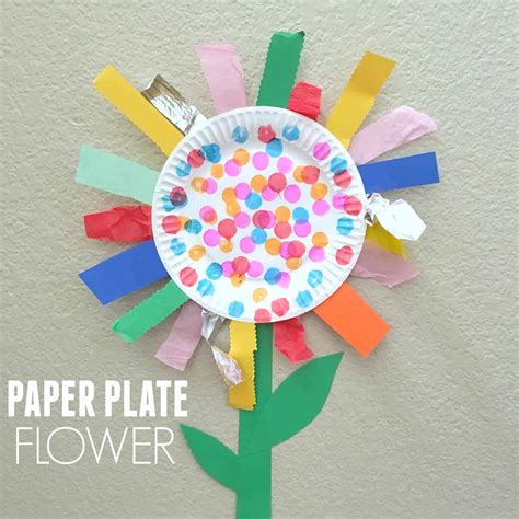 Flower Paper Plate Crafts For Kids - Goimages Ily