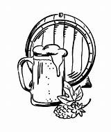 Barrel Beer And Mug Coloring Pages  Best Place To Color sketch template