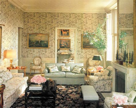 Lee Radziwill’s Park Avenue terrace apartment. Published Architectural Digest January 1982 ...