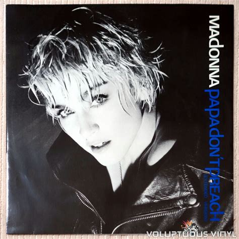 Madonna ‎– Papa Don't Preach (1986) Vinyl, 12", Single – Voluptuous Vinyl Records