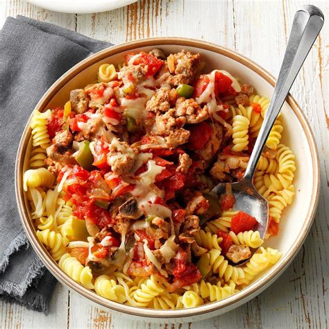 Turkey Sausage with Pasta Recipe | Taste of Home