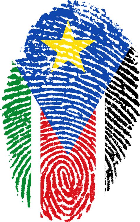 Download South Sudan, Flag, Fingerprint. Royalty-Free Stock ...