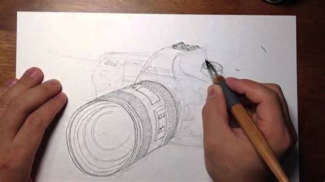 Canon EOS 5d mk2 pen drawing - YouTube