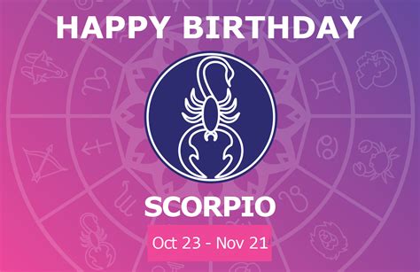 Zodiac Birthday Personality: Scorpio Birthday Horoscope | Birthday ...