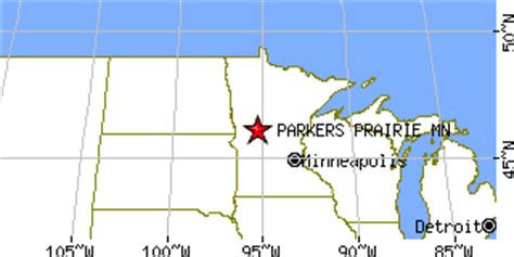 Parkers Prairie, Minnesota (MN) ~ population data, races, housing & economy