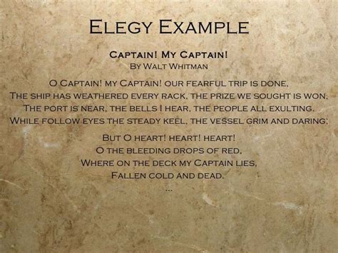 elegy examples - Google Search | Elegy examples, Elegy, Elegy poem examples