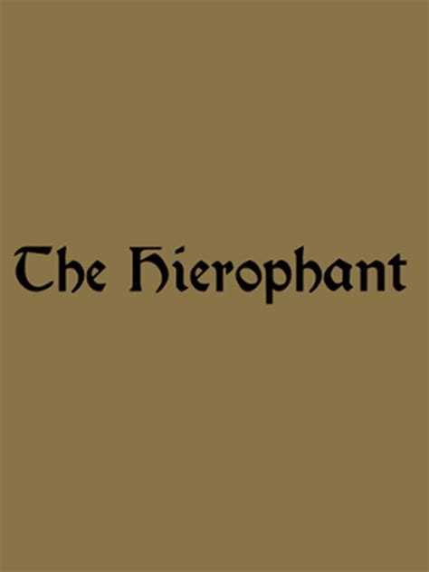 The Hierophant