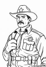 Sheriff Coloring Pages 8 Free Printables  ColoringMaker sketch template