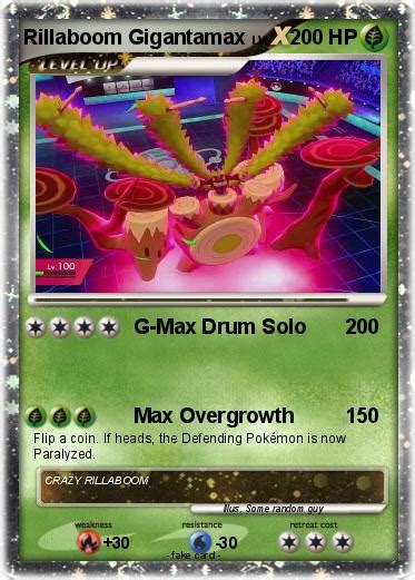 Pokémon Rillaboom Gigantamax - G-Max Drum Solo - My Pokemon Card