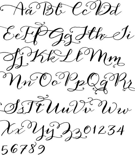 Calligraphy Alphabet Printables