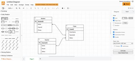 Top 7 Entity Relationship (ER) Diagram Online Tools | Vertabelo Database Modeler