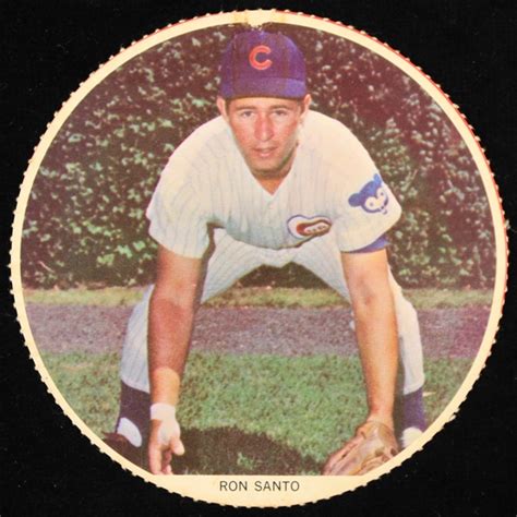 Lot Detail - 1960's Ron Santo Chicago Cubs 4.75" Circular Baseball ...