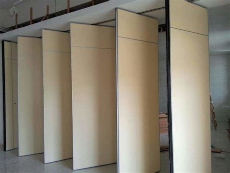 Classroom Folding Partition Walls , 85mm Leather Operable Room Dividers