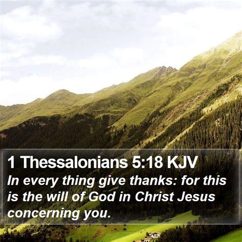 1 Thessalonians 5:18 KJV Bible Verse Images