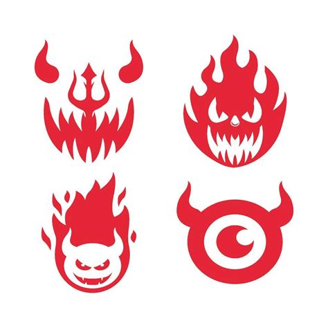 Devil logo vector template 35827488 Vector Art at Vecteezy