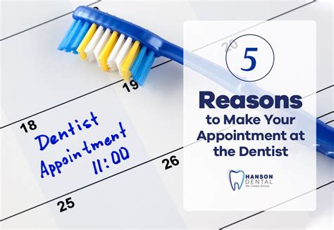 5 Reasons to Make Your Appointment at the Dentist - Hanson Dental - Dentist in Buffalo MN