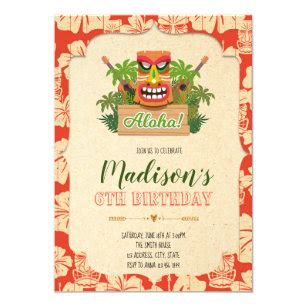 Tiki Invitations | Zazzle