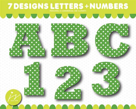 Alphabet clipart and numbers clipart, AL-162 By JS Digital Paper | TheHungryJPEG