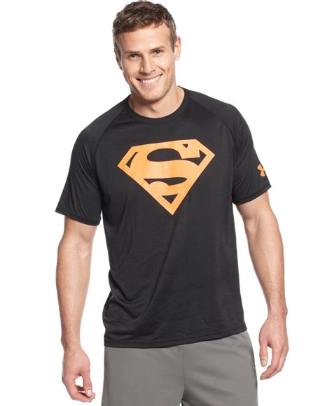 Lyst - Under Armour Ae Neon Superman Graphic T-Shirt in Orange for Men