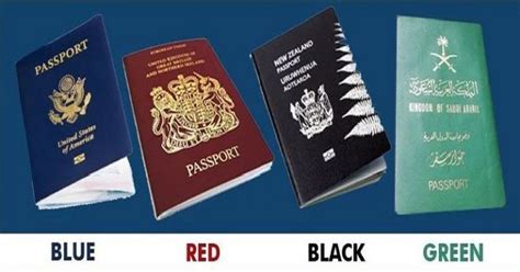 The Reason Why There Are Only 4 Main Passport Colors in the World