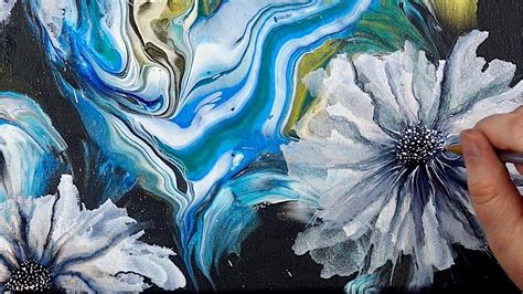 Alcohol Ink Flowers on Acrylic Pour Paintings ~ Stunning Results ...