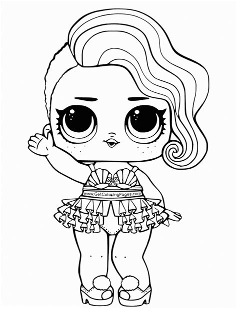 Lol Surprise Doll Coloring Pages Printable - Printable Templates