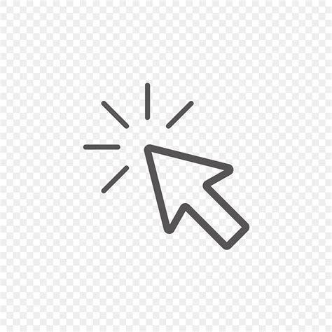 Click Mouse Cursor Vector Hd PNG Images, Cursor Click Icon Graphic ...