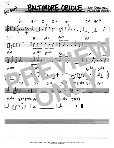 Baltimore Oriole | Sheet Music Direct