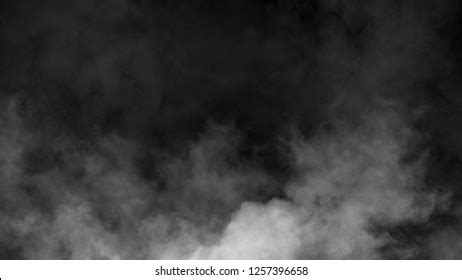 Fog Mist Effect On Black Background Stock Illustration 1257396658 ...