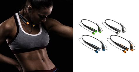 IJOY Logo Wireless Bluetooth Neckband Headphones - 4 Colors