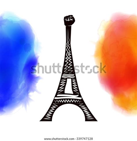 Pray Paris France Peace Eiffel Tower Stock Vector (Royalty Free) 339747128 | Shutterstock