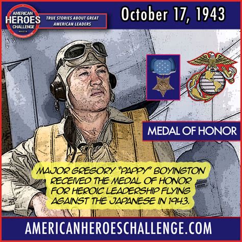 Pappy Boyington Medal of Honor - American Heroes Challenge