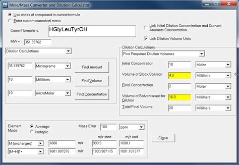 Molecular Weight Calculator | Molecular-Weight-Calculator-VB6