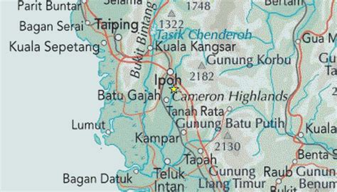 ipoh Map - Malaysia