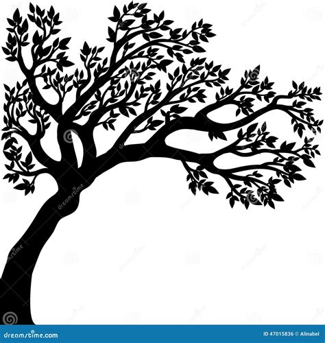 Vector Drawing Of The Tree Stock Vector - Image: 47015836