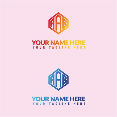 aab letter logo or aab wordmarks logo design 22995985 Vector Art at ...