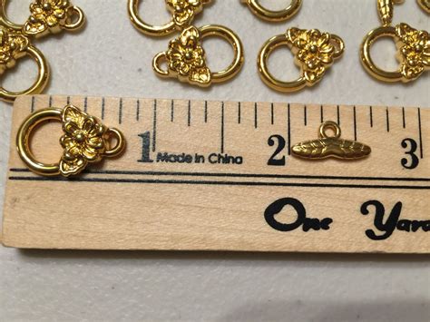 Gold Plated Clasp. Clasps for Jewellery Clasps Flowers - Etsy