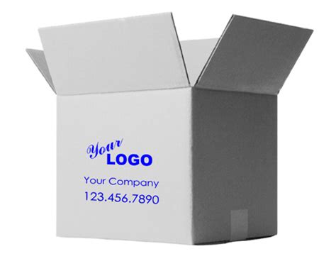 Personalized Shipping Box 12x12x12 White | Boxprinting.com