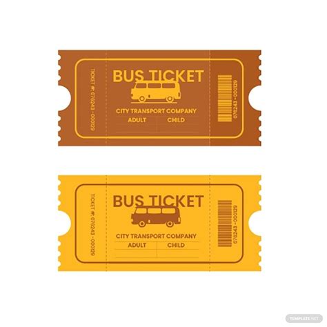 Bus Ticket Vector in Illustrator, SVG, JPG, EPS, PNG - Download ...