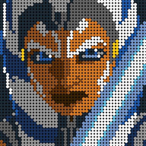 MOC-90076 Star Wars Ahsoka Tano Pixel Art Movie Series | Etsy