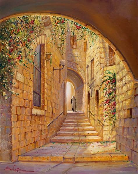 Street in the Old City of Jerusalem Painting That Comes in - Etsy