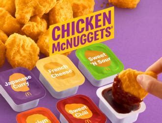 McDonald's 6 Exciting Chicken McNuggets Sauces