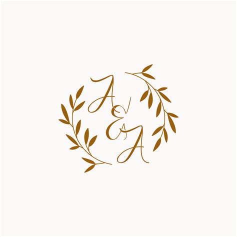 AA initial wedding monogram logo 19199326 Vector Art at Vecteezy