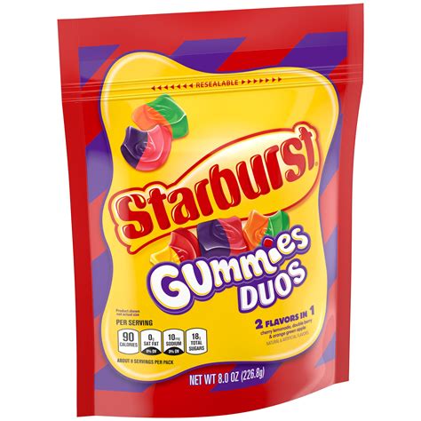 Starburst Duos Gummies Candy, 8 Oz – BrickSeek