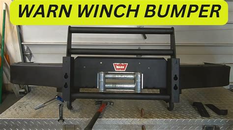 OBS Ford Warn Winch Bumper Installation - YouTube