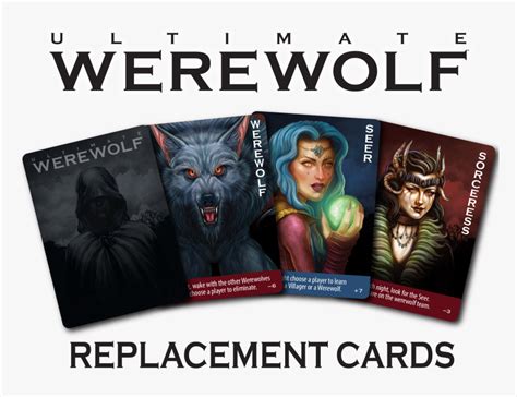 Replacement Cards For Ultimate Werewolf Class Lazyload - Werewolf Board ...